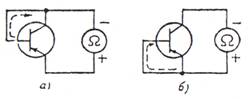 Схема проверки исправности транзисторов